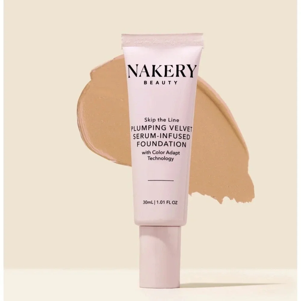 Nekery Skip the Line Instant Coverage Plumping Velvet  Foundation Ligth New